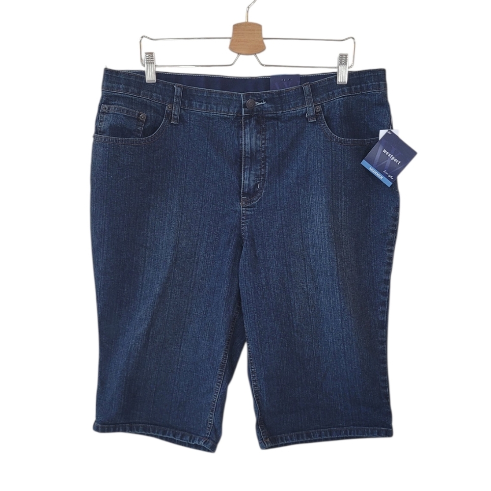 WESTPORT Denim Stretch Skimmer Shorts Size 18